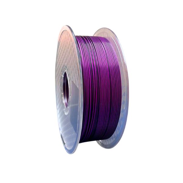 Filamento PLA Ultra Silk Bicolor Preto e Roxo, 1,75mm, 1Kg