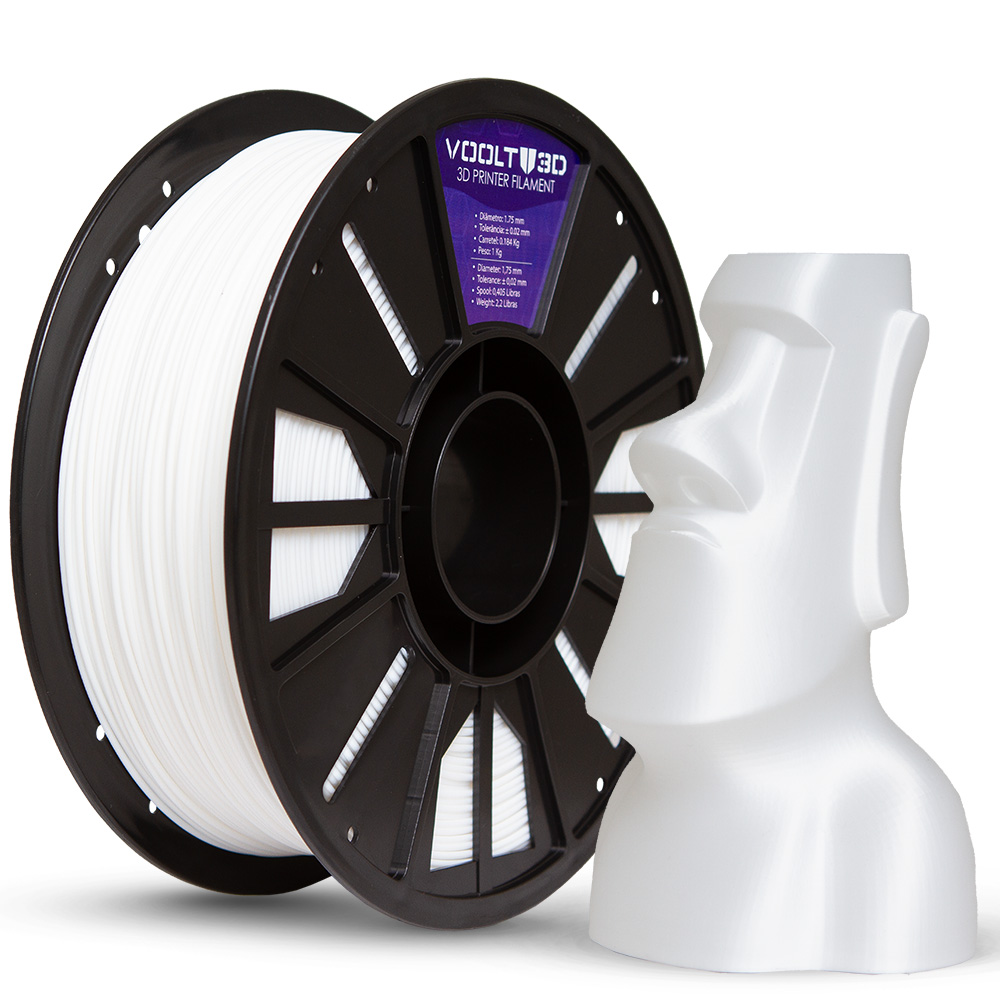 Filamento PLA Branco Off White Velvet High Speed | 1,75mm | 1Kg