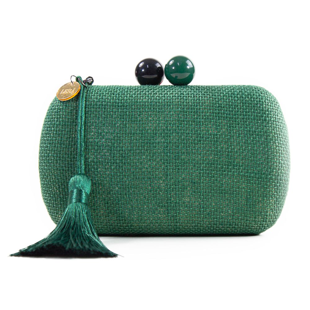 Bolsa Pequena Clutch Festa Casamento Formatura Verde Escuro - Lehá