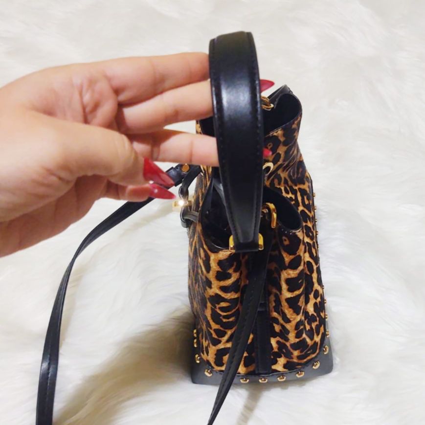 mk animal print bolsa