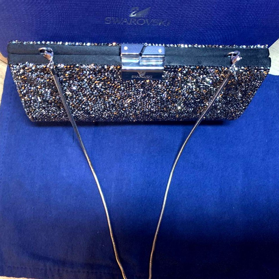 clutch bolsa swarovski