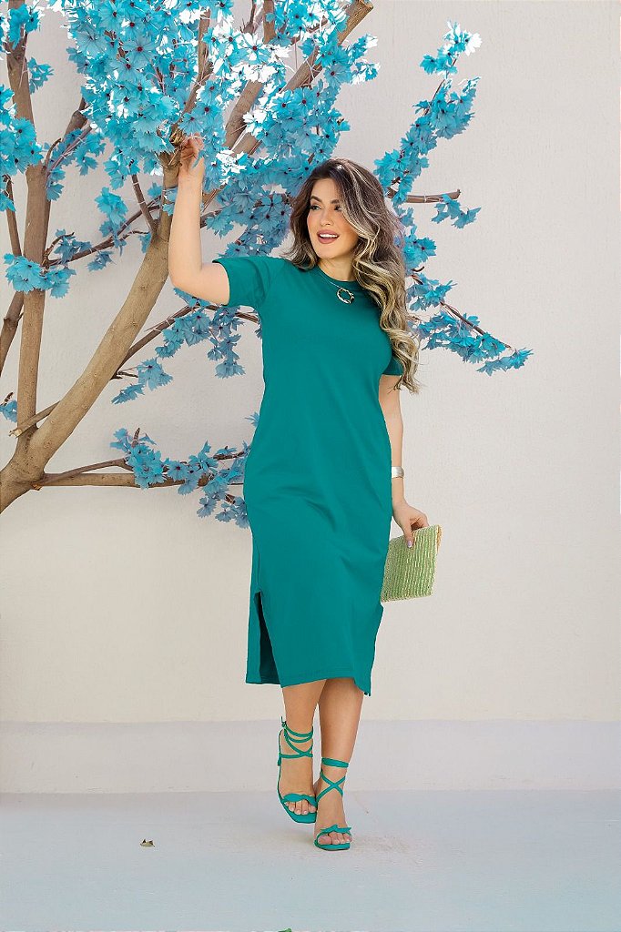 Vestido basico cheap verde