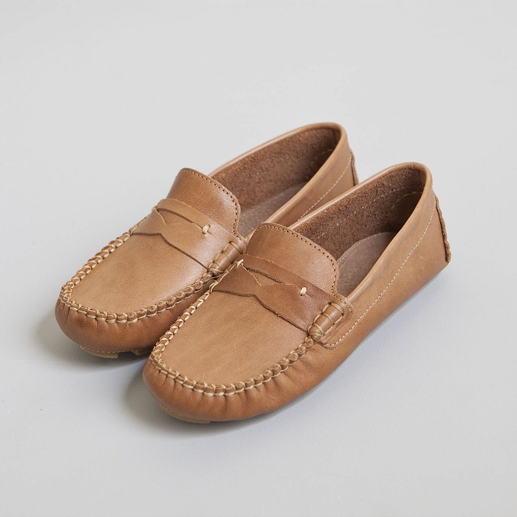 Mocassim infantil social, em couro com solado bipartido, emborrachado, leve e aderente. - Mini Vida Moda Baby Infantil