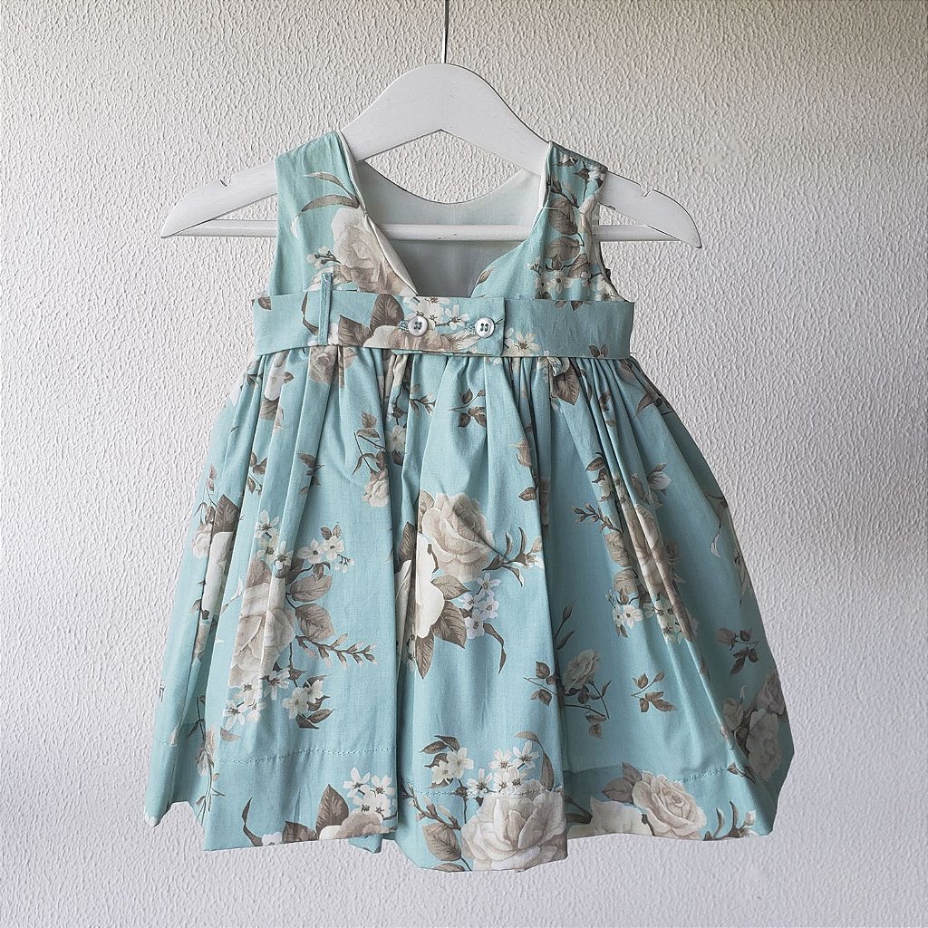 vestido de bebe azul tiffany
