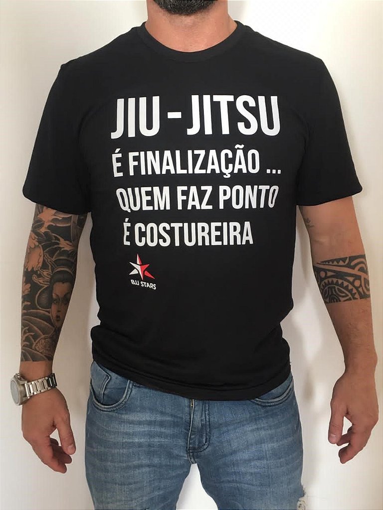 Camiseta BJJ Stars Finalização Preto - Keiko Sports - Os melhores usam  Keiko...