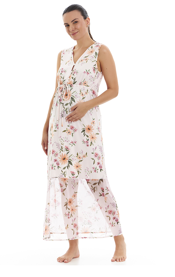 Camisola Clara longa c/ botões - Miss Nuvem | Envolve Sonhos