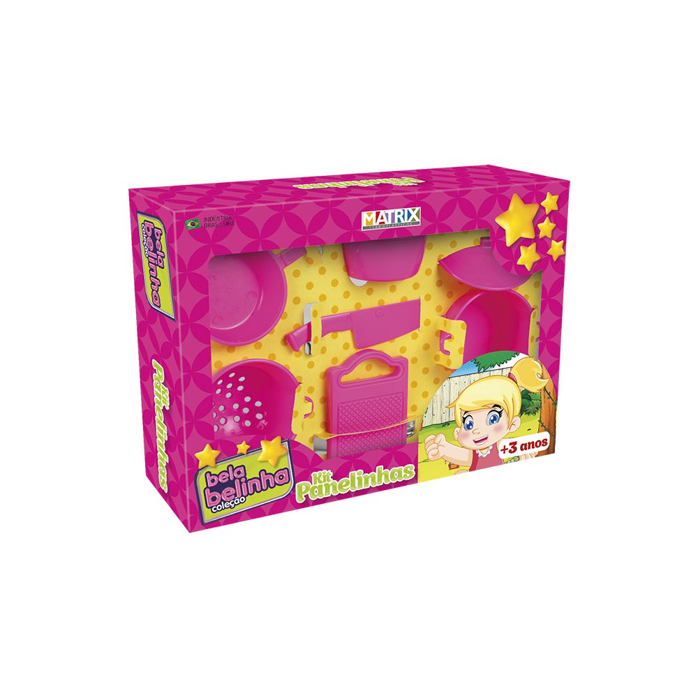 Matrix Brinquedos - Bela Belinha casinha panelinha boneca caminha - Matrix  Brinquedos