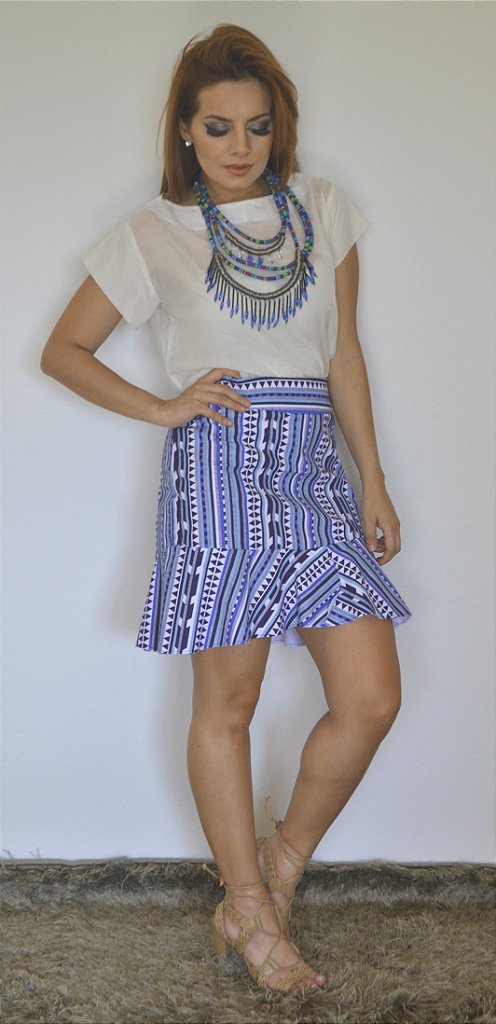 saia babado na barra