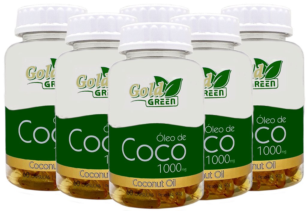 Óleo de Coco 60 Cápsulas 1000mg Gold Green - Natunutra