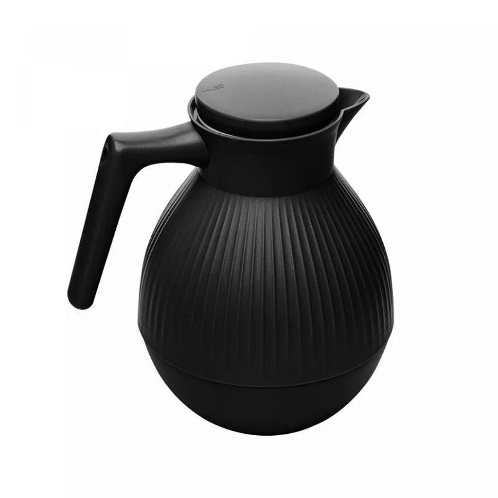 Garrafa Térmica de Plástico Ball Preta 1L 20702 Wolf - Casarin Home