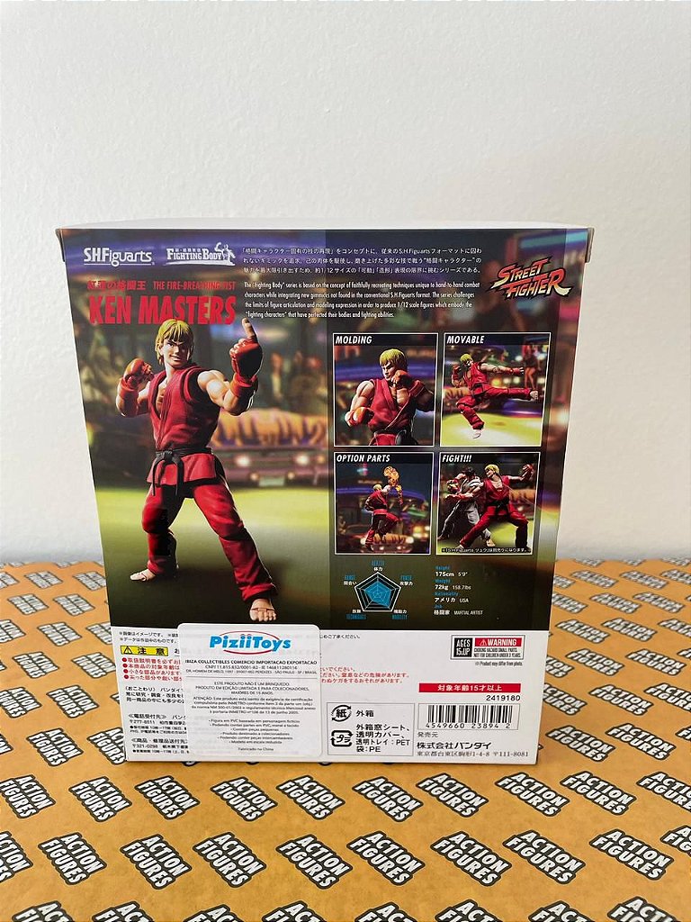 Bandai S.H.Figuarts - Street Fighter Ken Masters - Action Figures BR