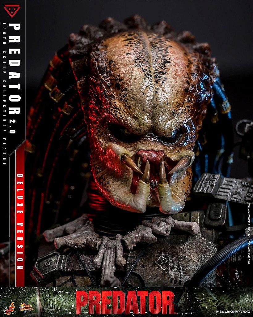 🛒【PRÉ-VENDA】Predator 2.0 - Figura 1/6 Escala Deluxe (Hot Toys