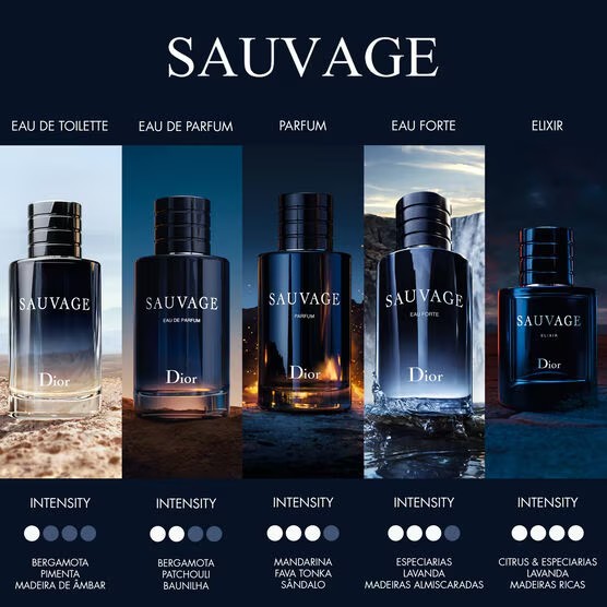 Sauvage Dior Eau Forte Parfum 100ml - Perfume Masculino - Lily