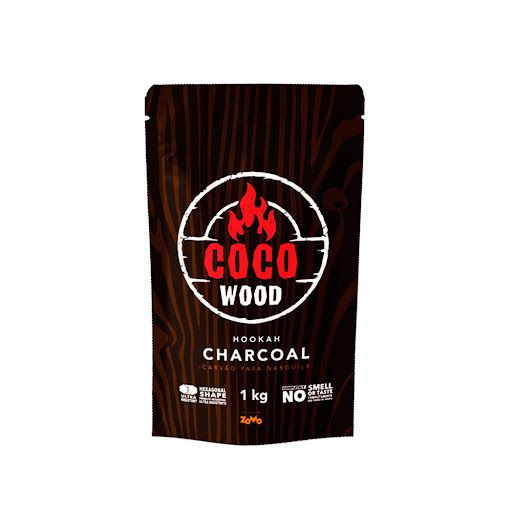 COMPRAR CARVÃO COCO WOOD - ZOMO 1 KG - Tabacaria Premium