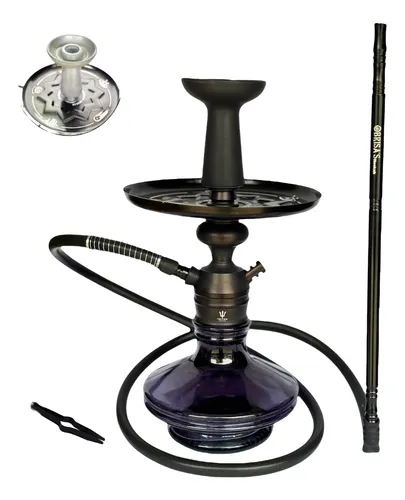 KIT NARGUILE TRITON COMPLETO - PRETO - Tabacaria Premium