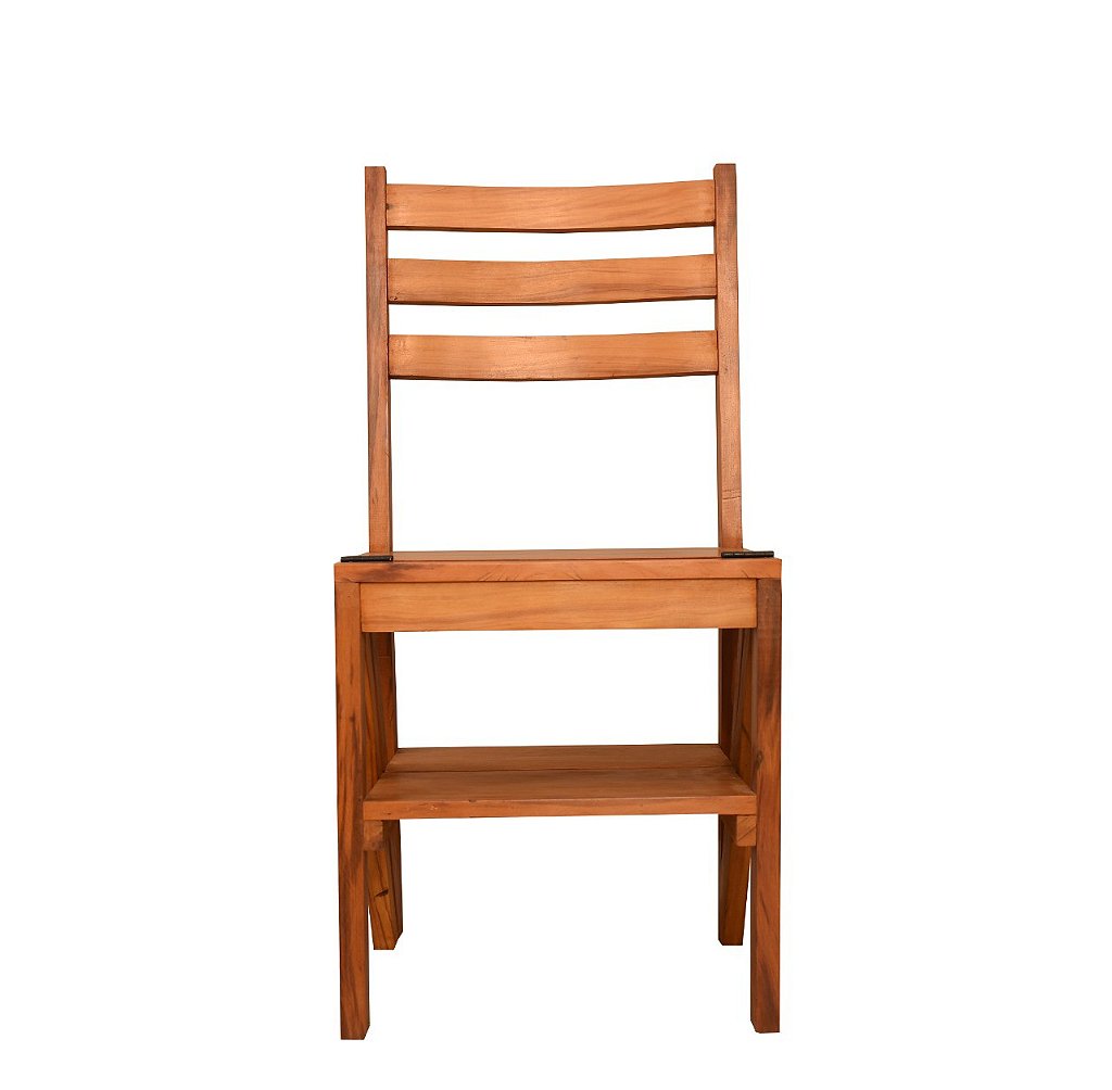 Cadeira Escada - Móveis Madeiro - Em madeira de demolição, mesas, cadeiras,  armários, banquetas
