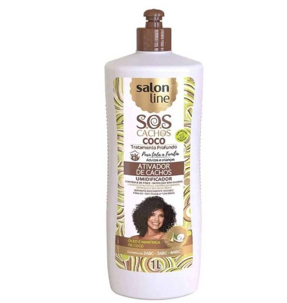 Ativador De Cachos Salon Line Sos Cachos Coco 1l Perfumaria Sumire Francisco Morato