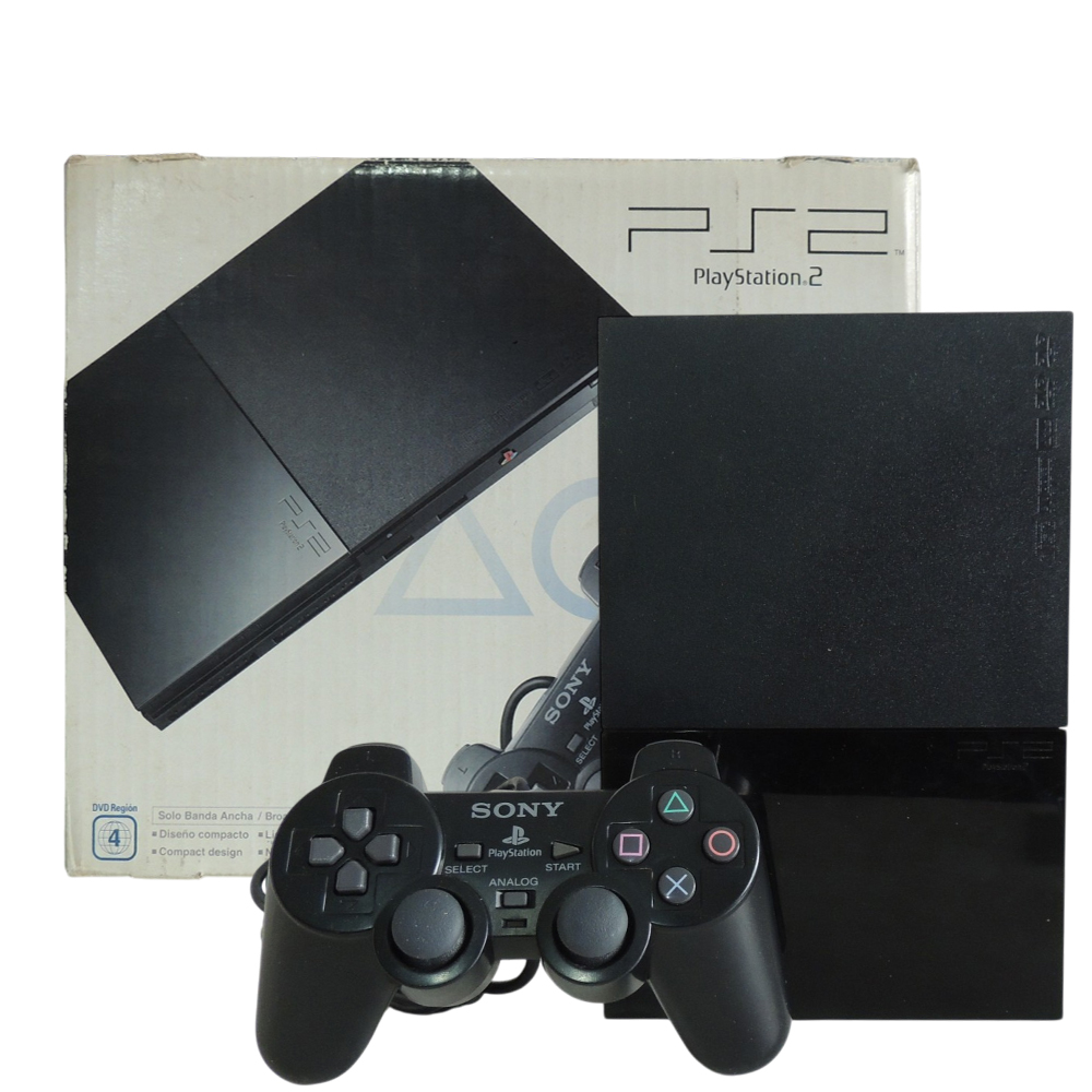 Console PlayStation 2 Slim Preto SCPH-77006 - Sony (Desbloqueado