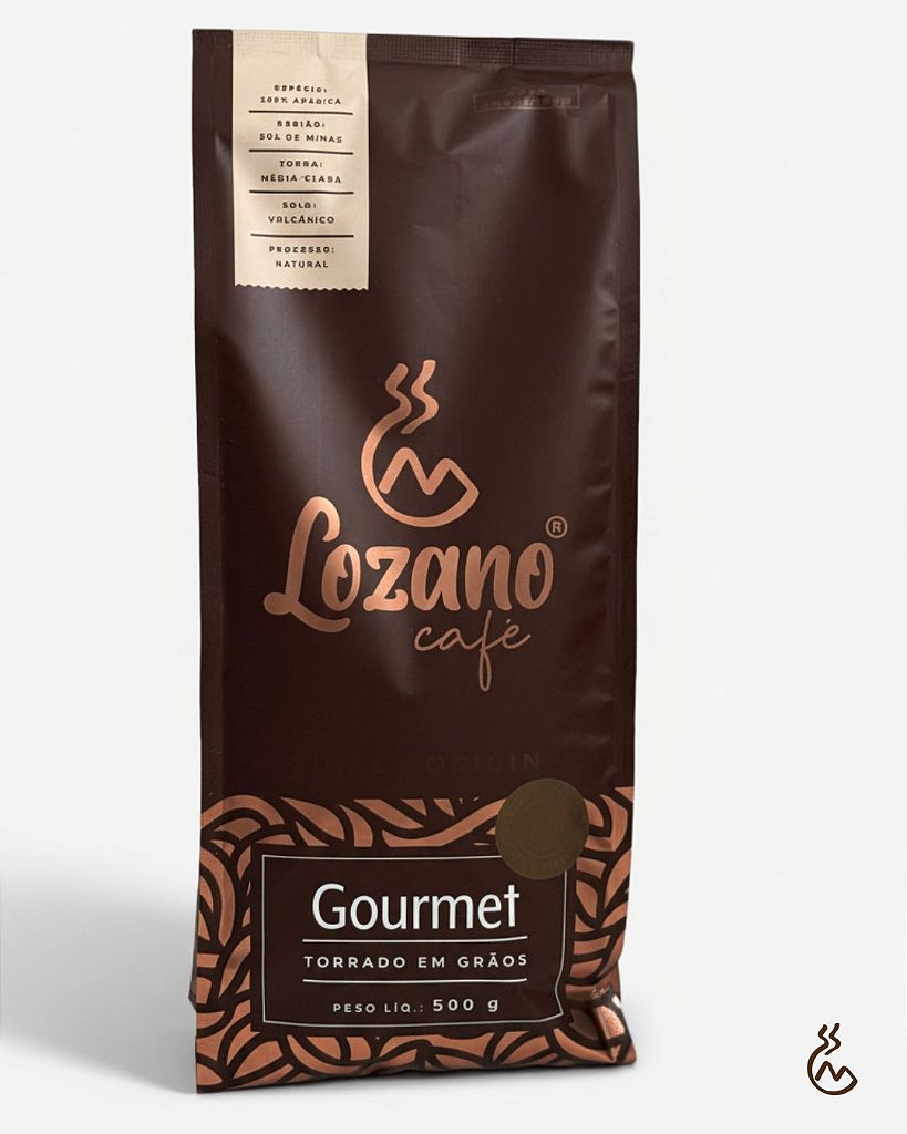 Café Lozano Gourmet em Grãos | Solo Vulcânico | Sabor Intenso e