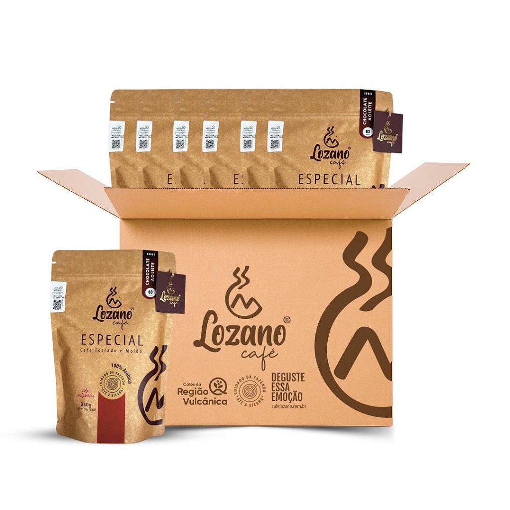 その他 Cioco Caffe 250g Especial 250g. Torrado e Moído | Caixa com 10 unidades - Café Lozano