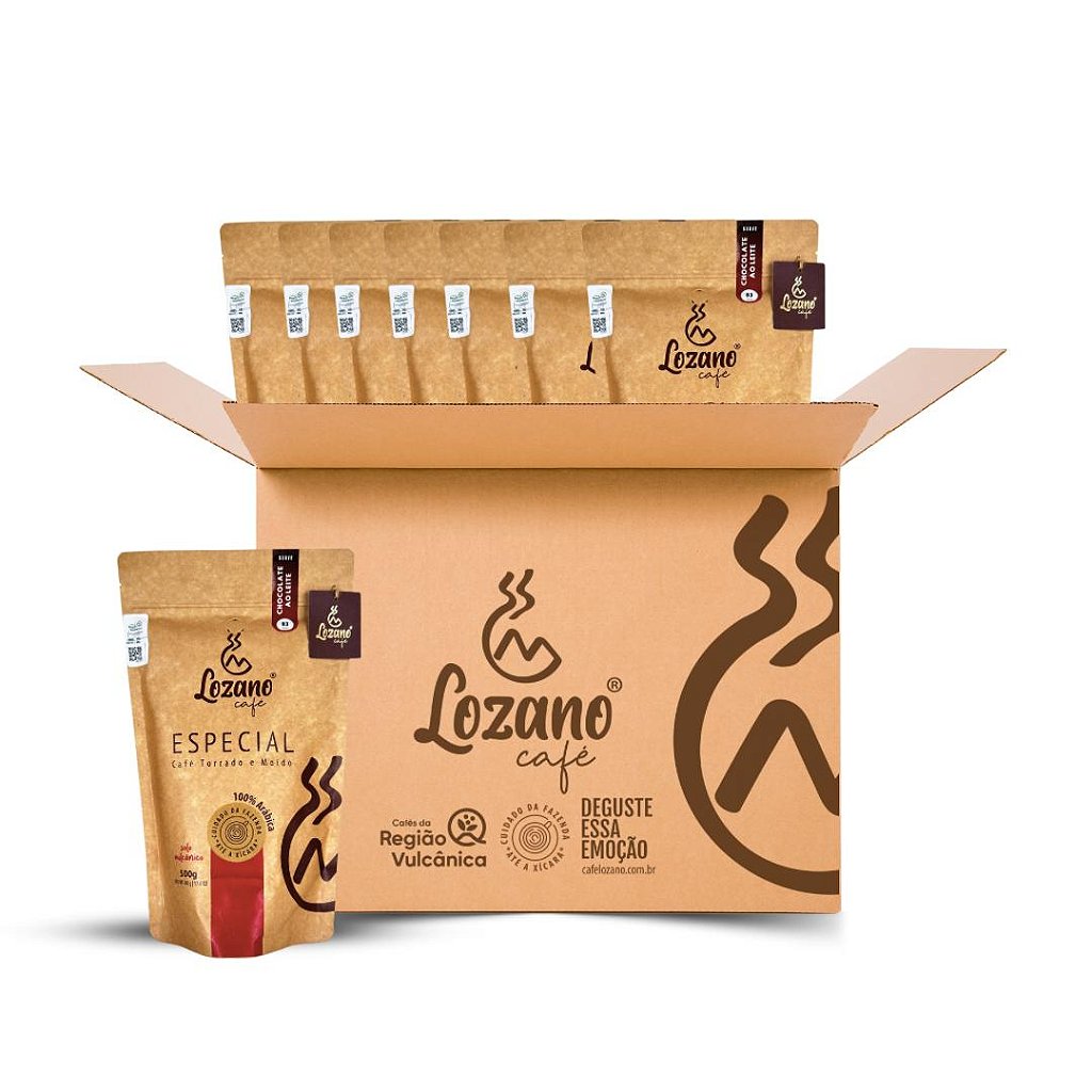 Especial 500g. Torrado e Moído | Caixa com 10 unidades - Café Lozano