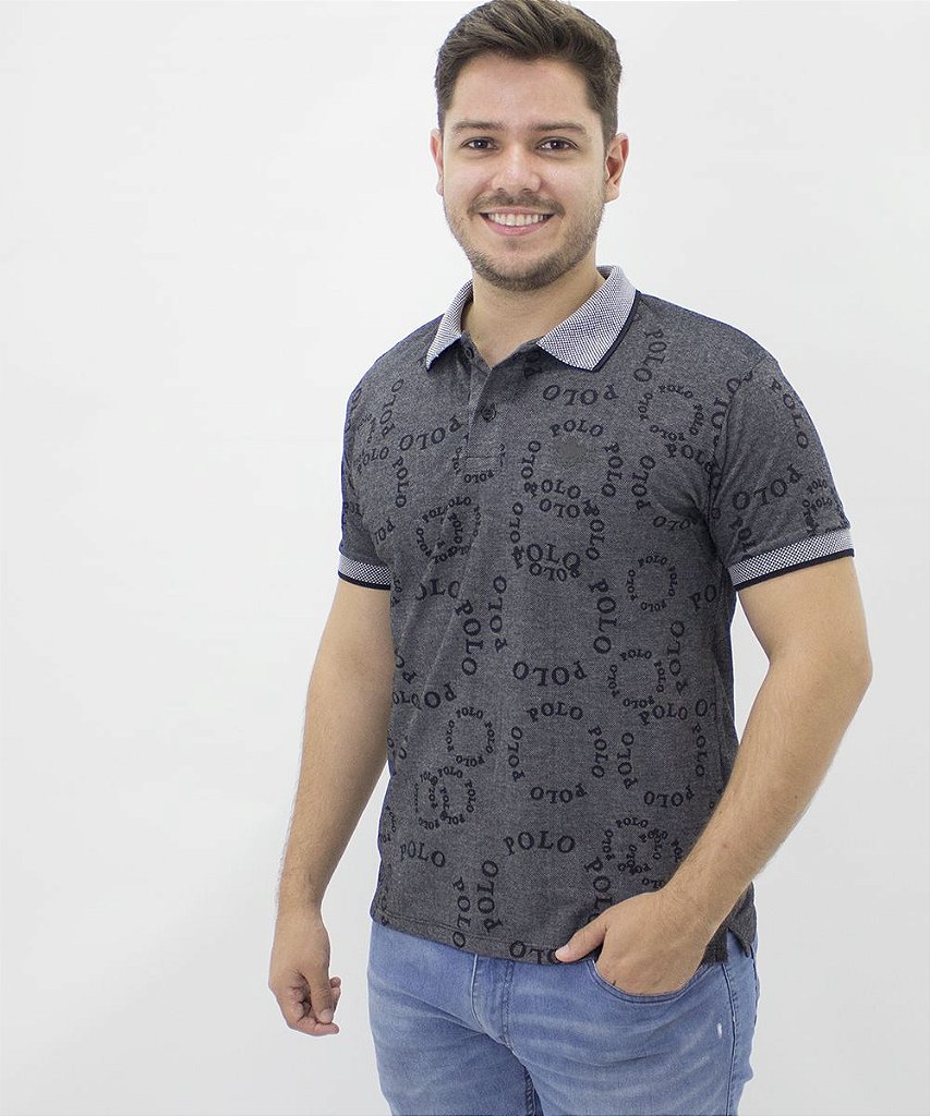 Camiseta Polo RG Masculina - Lojas Milla