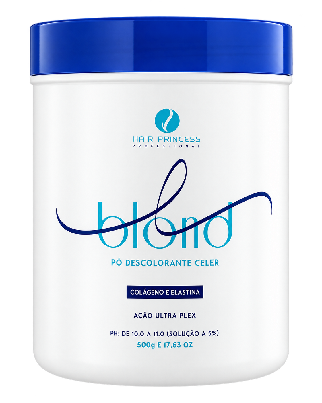 Pote de Pó Descolorante Celer Blond Hair Princess Professional 500g