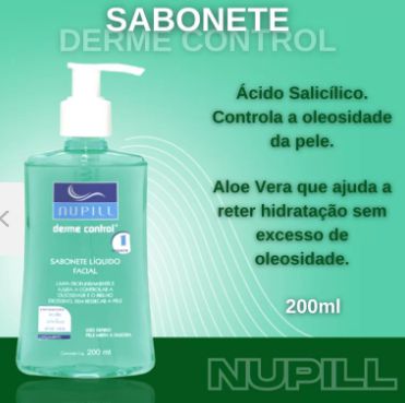 Sabonete Líquido Nupill Facial Derme Control