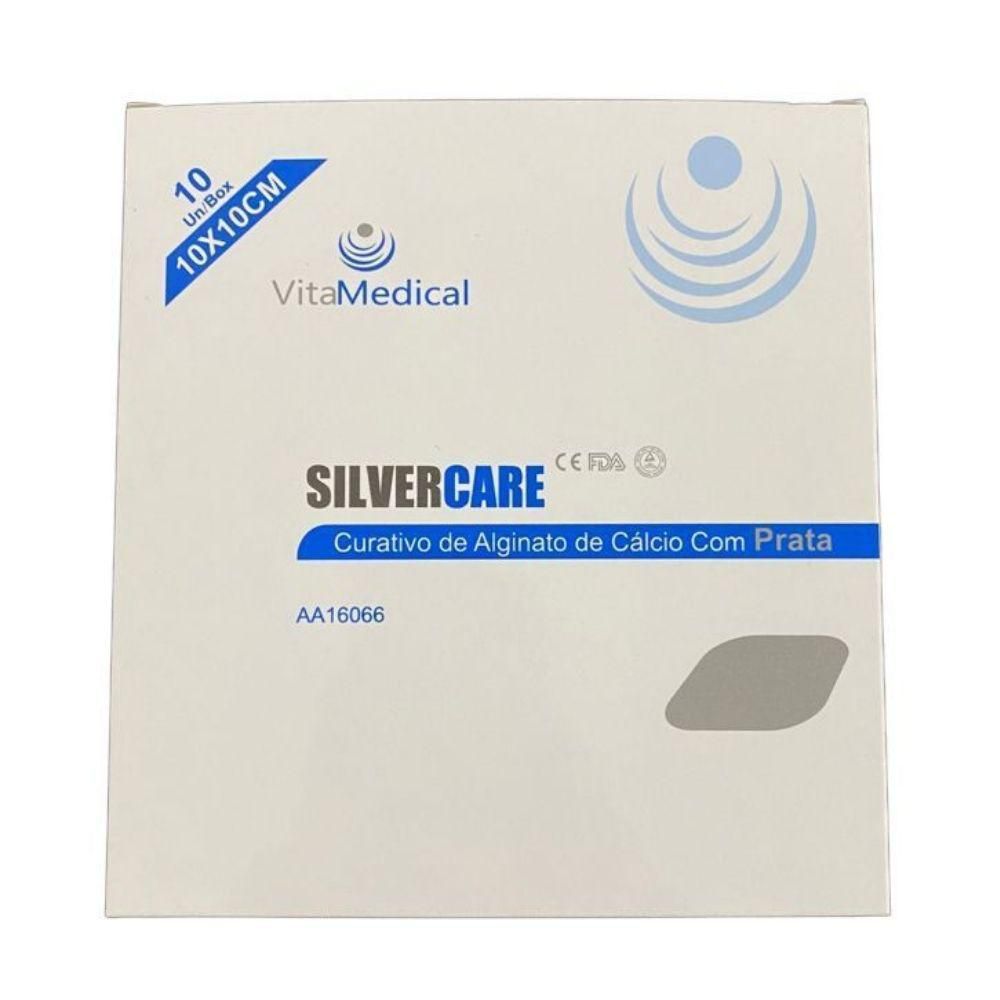 Curativo De Alginato De Cálcio e Prata 10 x 10 Silvercare Caixa C/10 - Vita  Medical - Cirúrgica Salutar | Produtos Hospitalares