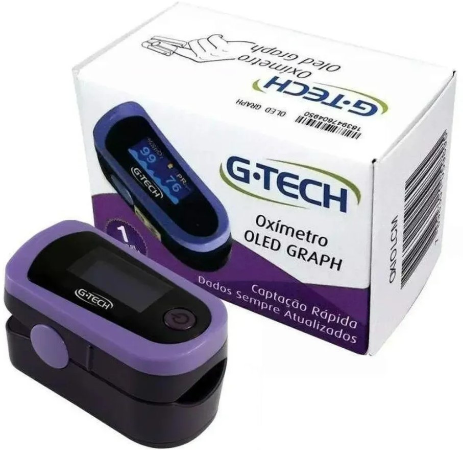 Oxímetro de Pulso Portátil Oled Graph (Indicador Gráfico) - G-Tech -  Cirúrgica Salutar | Produtos Hospitalares