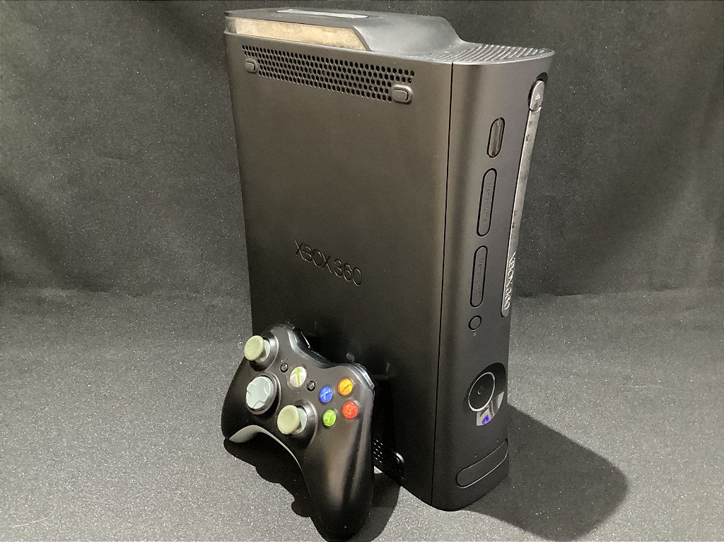 Console Xbox 360 FAT Preto 120Gb na caixa - Microsoft - Gameteczone a  melhor loja de Games e Assistência Técnica do Brasil em SP