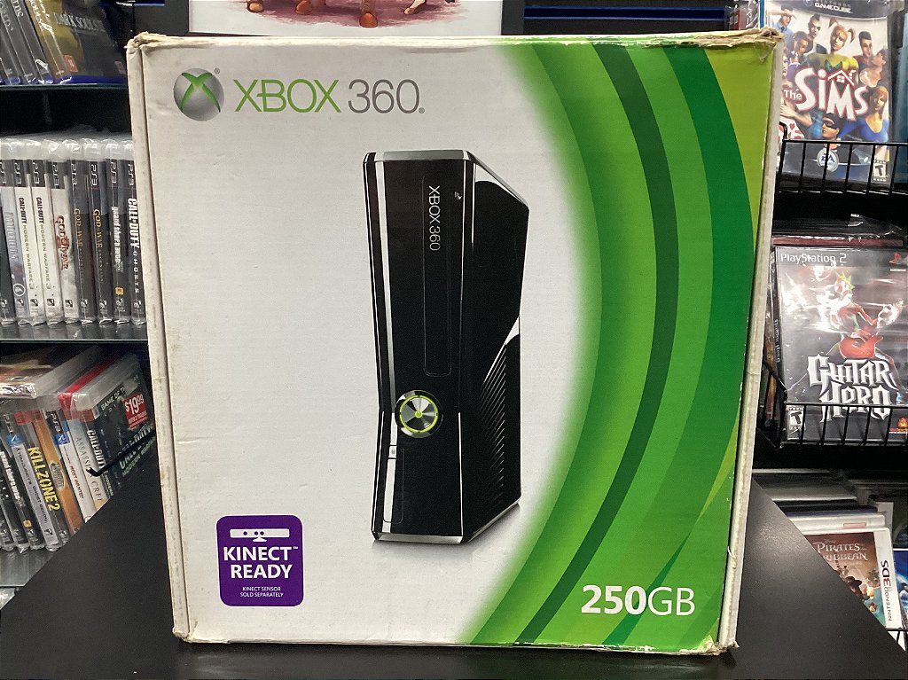 Console Xbox 360 Super Slim 4GB Na Caixa Desbloqueado - Microsoft -  Gameteczone a melhor loja de Games e Assistência Técnica do Brasil em SP