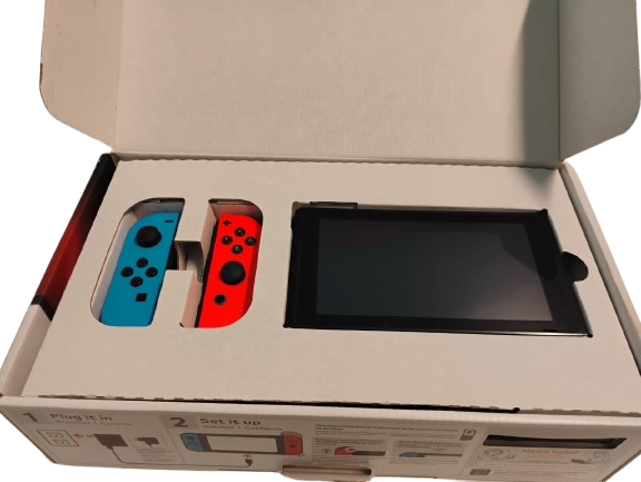 Console Nintendo Switch V1 na Caixa + Cartão MicroSD 64GB