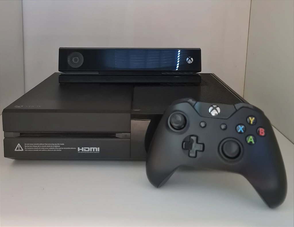 Microsoft Xbox One XBOX ONE + KINECT (D… Microsoft Xbox One Kinect 500GB Standard cor preto