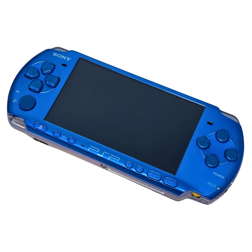 Console PSP 3001 Azul 1Gb - DESTRAVADO / DESBLOQUEADO - Sony