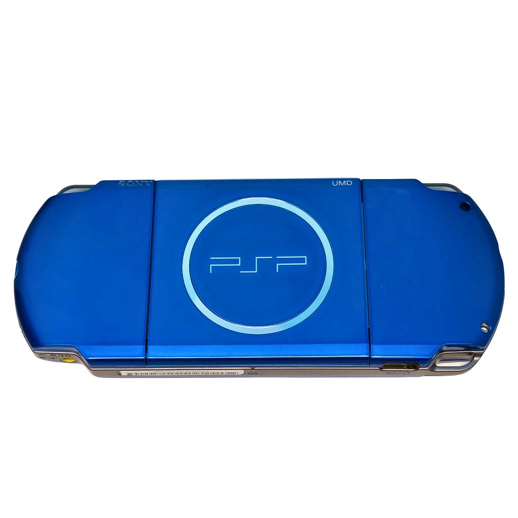 Console PSP 3001 Azul 1Gb - DESTRAVADO / DESBLOQUEADO - Sony