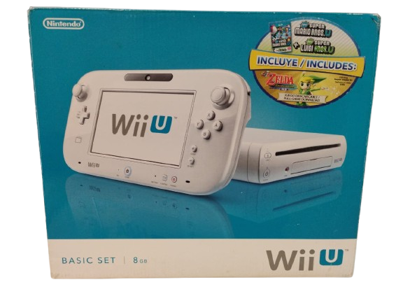 Console Nintendo Wii U Branco 8GB - NA CAIXA BASIC SET - Nintendo
