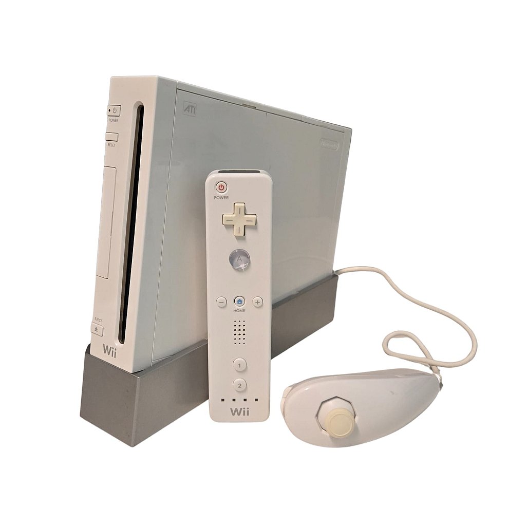任天堂 Wii Console Nintendo Wii - Branco - Destravado - Desbloqueado