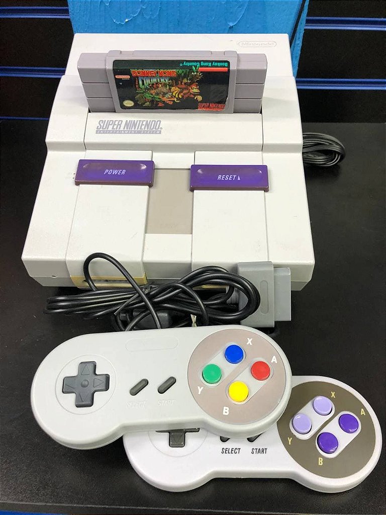 Super Nintendo + 2 Controles + 12 Jogos A Sua Escolha!!!