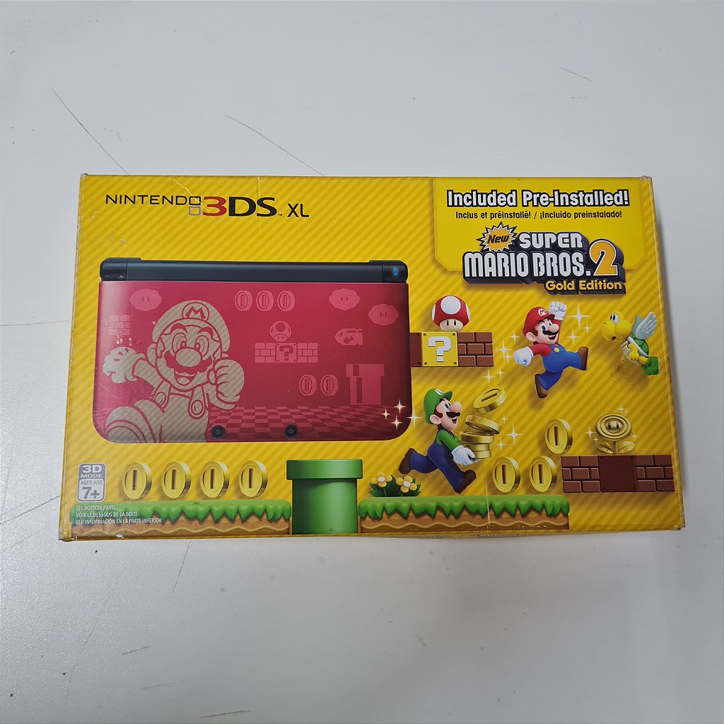 Console Nintendo 3DS XL New Super Mario Bros 2 Golden Edition