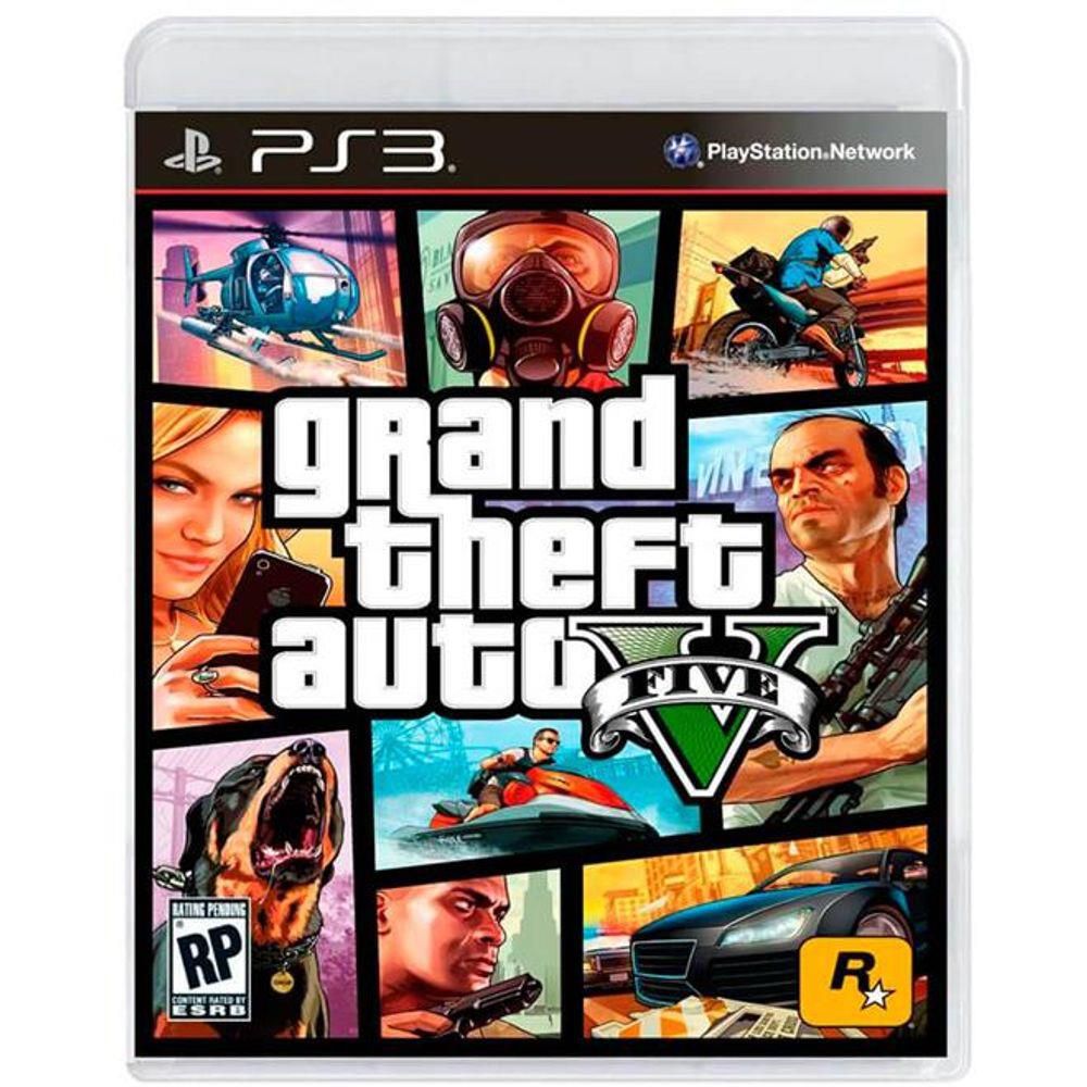 Gameteczone Jogo PS3 Grand Theft Auto V GTA 5 Five - Rockstar São