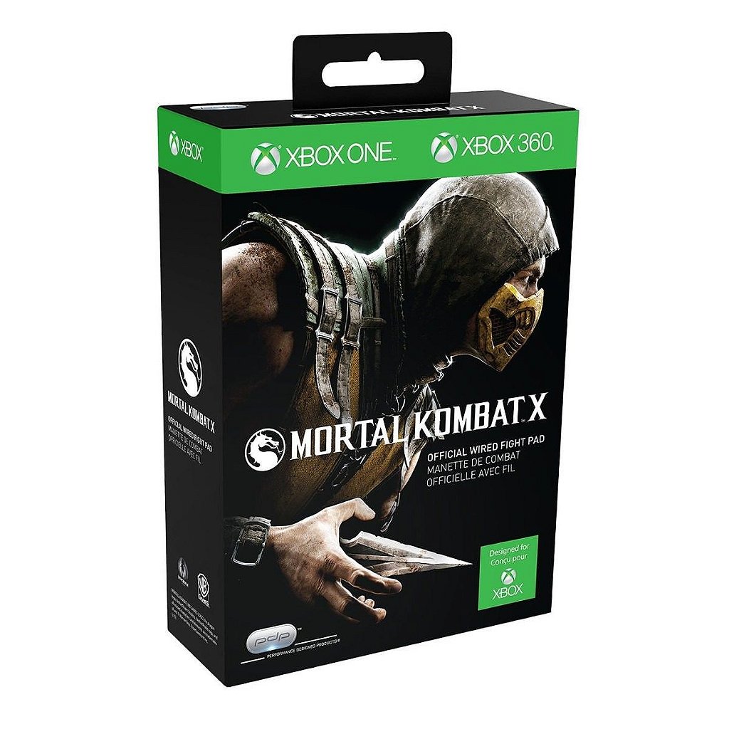 Controle Xbox 360 Xbox One Mortal Kombat X Fight Pad - PDP com o Melhor  Preço é no Zoom