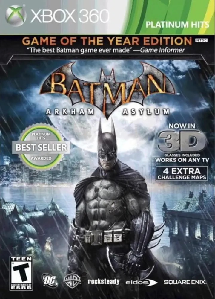 Gameteczone Jogo Xbox 360 Batman Arkham Asylum - Eidos São Paulo