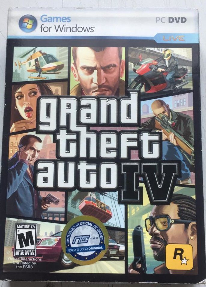 Jogo PC Grand Theft Auto IV GTA 4 - Rockstar - Gameteczone a melhor loja de  Games e Assistência Técnica do Brasil em SP