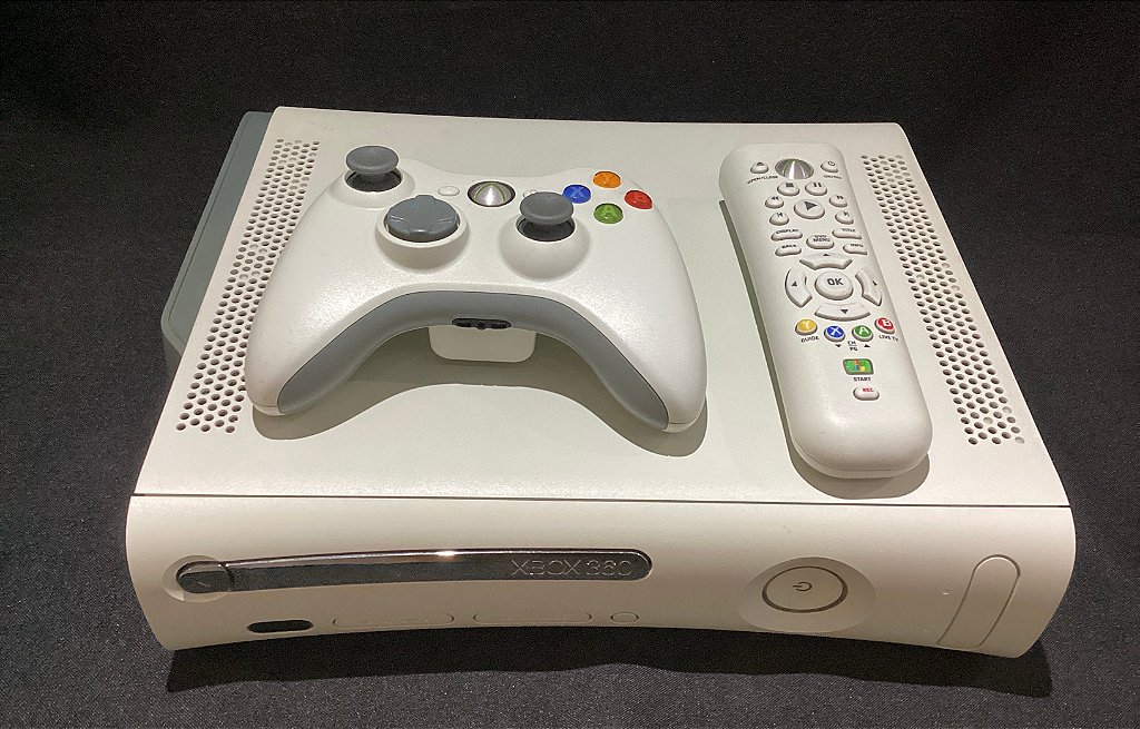 CONSOLE XBOX 360 FAT BRANCO DESTRAVADO USADO - TLGAMES