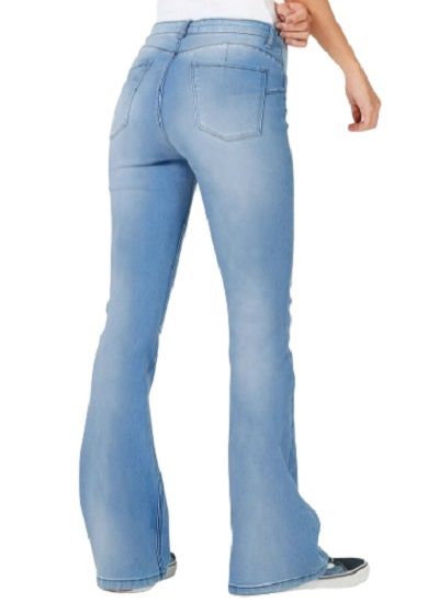 Calça Feminina Pantalon Cintura Alta Estampada Hering - Outlet do Brás