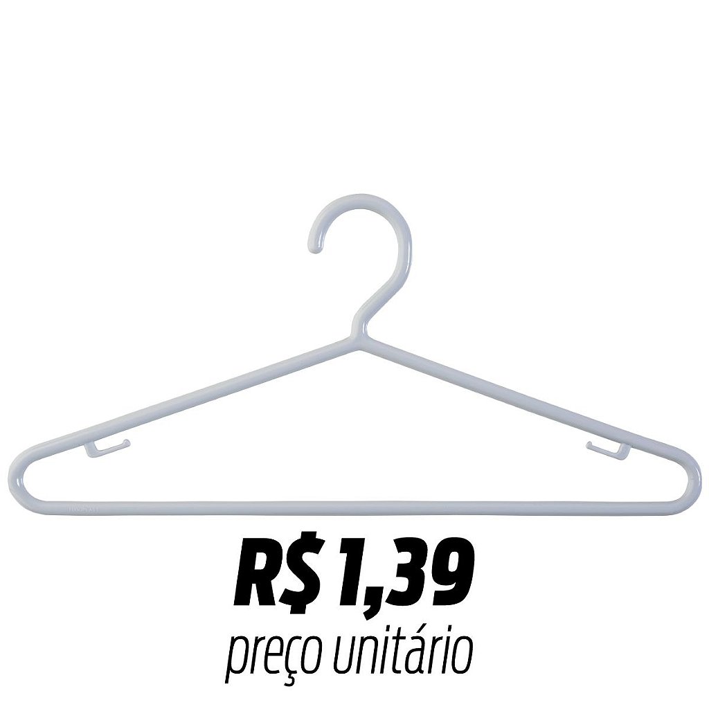 Cabide camiseta cinza - Cia do Cabide | Comprar Cabide por Atacado -  Fábrica de Cabides