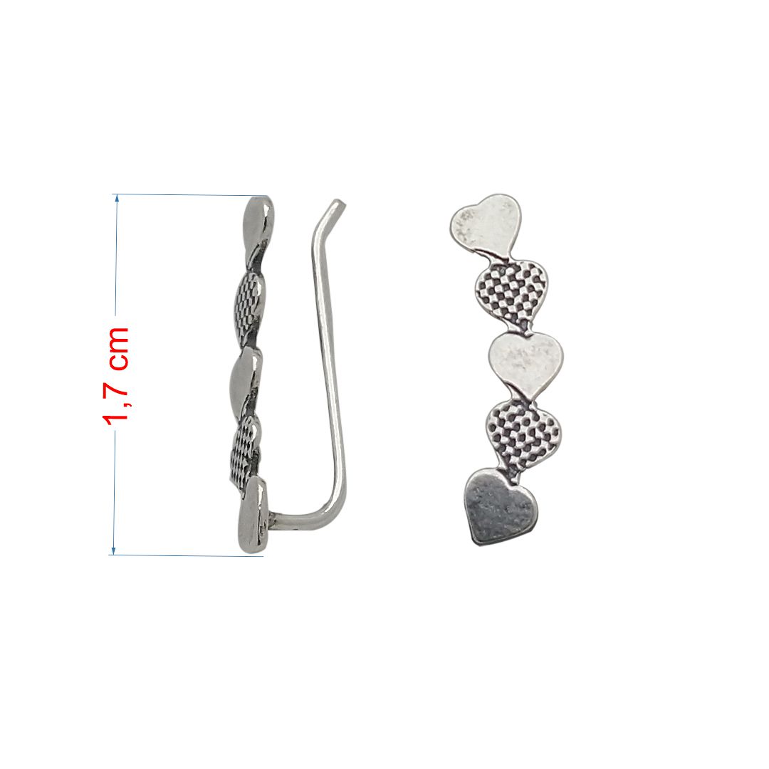 Brincos de prata 925 ear cuff