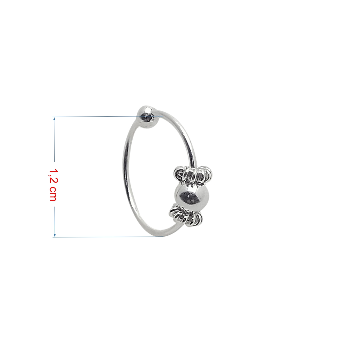 Piercing de prata 925 de orelha 