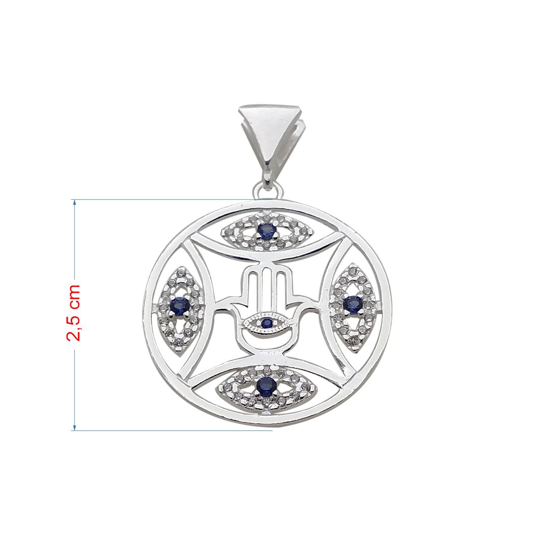 Pingente de prata 925 Mandala